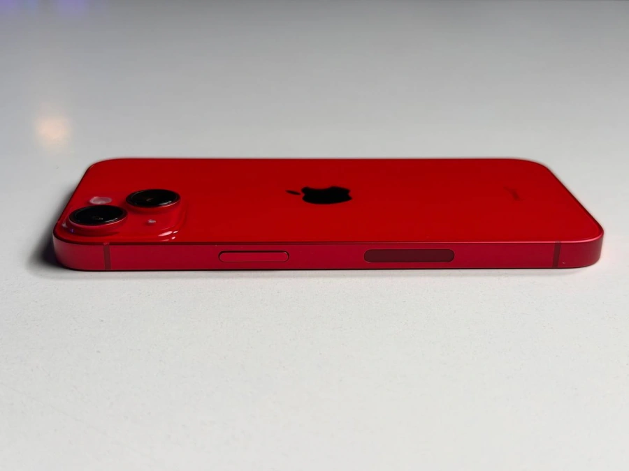 ВЖИВАНИЙ Б/У Apple iPhone 14 128GB (PRODUCT)RED eSim (MPV73) - Стан: гарний | Акумулятор: 100% | Комплектація: iPhone, кабель | Гарантія: 3 міс.