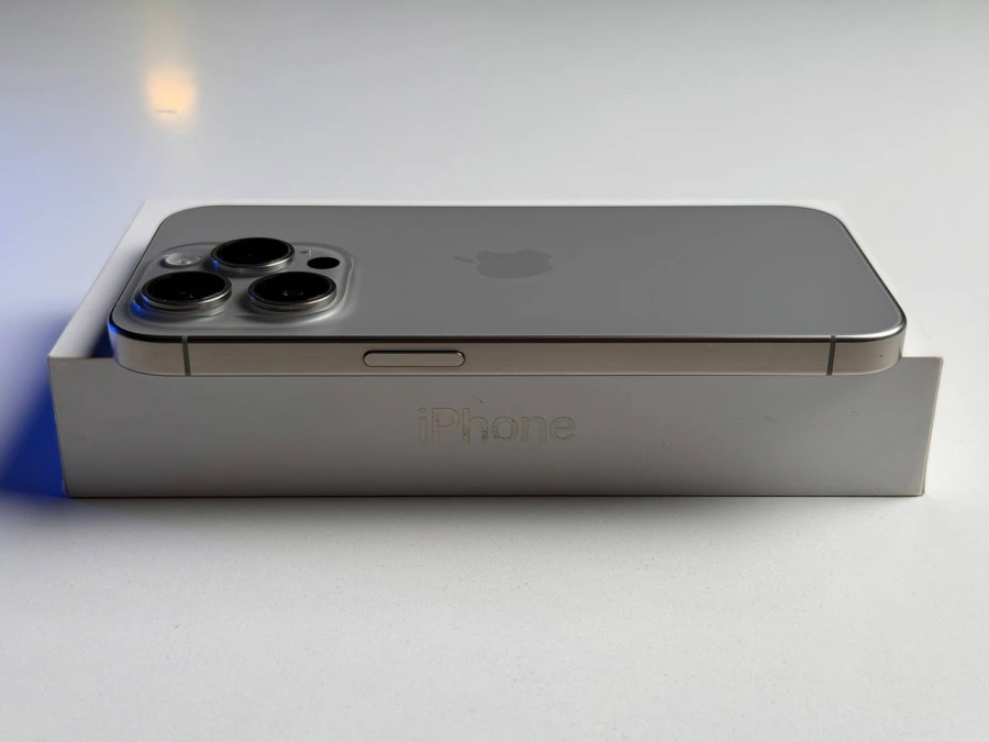 ВЖИВАНИЙ Б/У Apple iPhone 15 Pro 512GB Natural Titanium (MTV93) - Состояние: хороший | Аккумулятор: 100% | Комплектация: полный | Гарантия: 3 мес.
